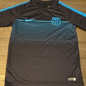 Nike Kids Black and Blue Barcelona Jersey